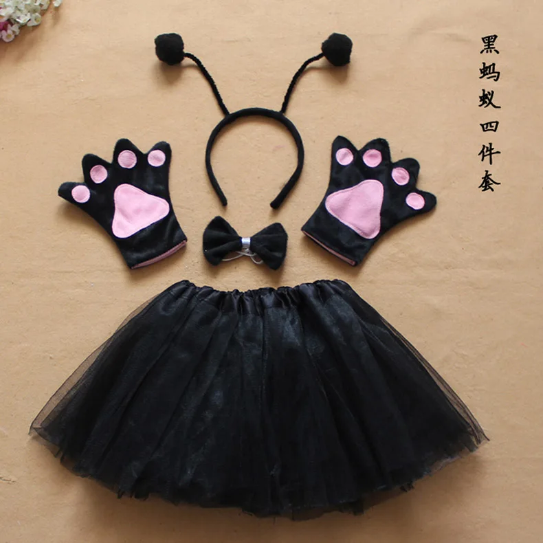 Детские черные красные насекомые никель муравьиная антенна нахлыстовый костюм