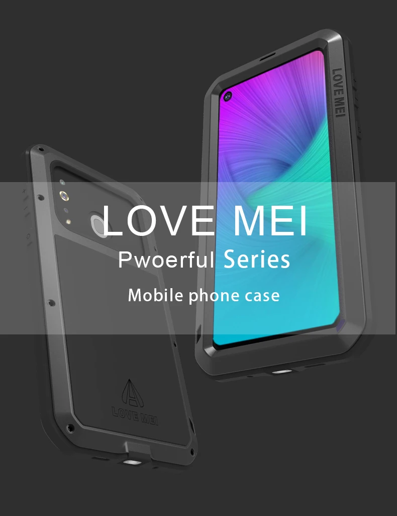 Love Mei металлический чехол для samsung Galaxy A9 A8 A6 плюс A9S A8S S10 5G Plus S10E A70 бронированный противоударный чехол для телефона чехол