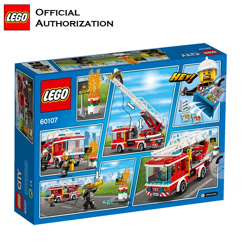 Оригинальные строительные блоки игрушка Пожарник серии город совместимое