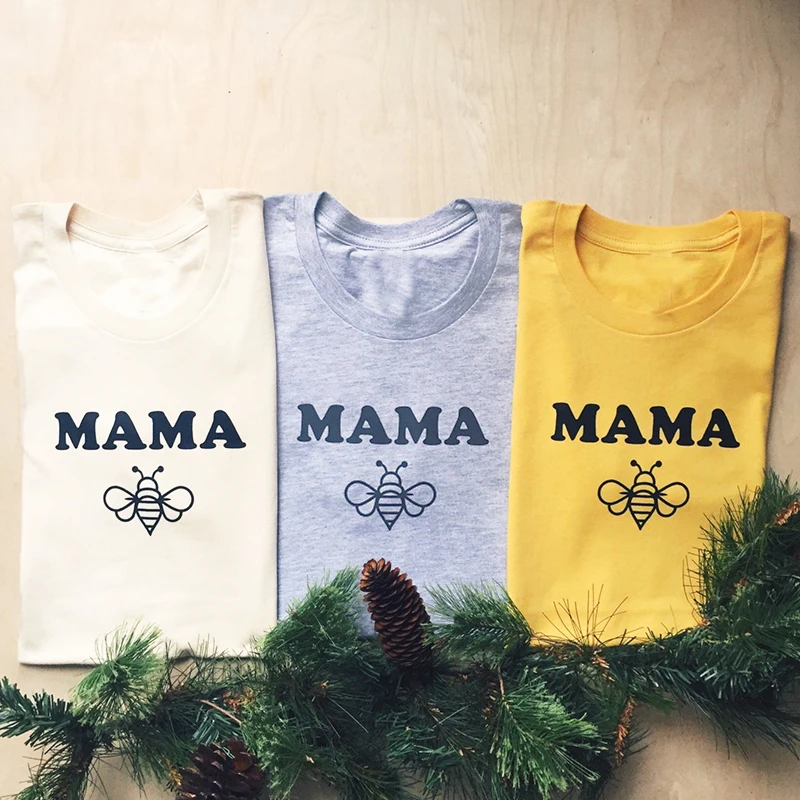I Love Mama пчелы лозунг забавные Harajuku футболка повседневные летние шорты с пчелами