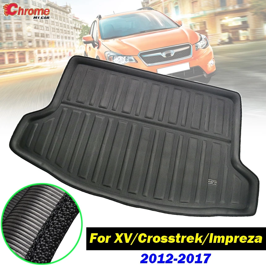 

Задняя подкладка багажника, коврик для груза, напольный ковер для Subaru XV Crosstrek / Impreza Hatchback 2012 2013 2014 2015 2016 2017