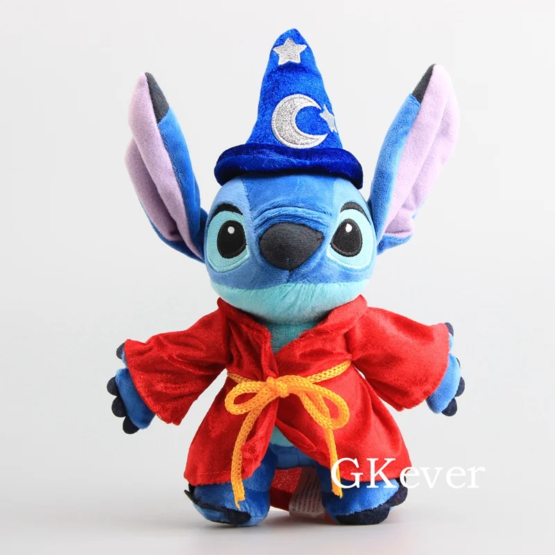 Новые плюшевые куклы Lilo& Stitch, волшебник, волшебник, мягкая игрушка, детские мягкие игрушки, супер крутой подарок на день рождения, 10 дюймов, 25 см