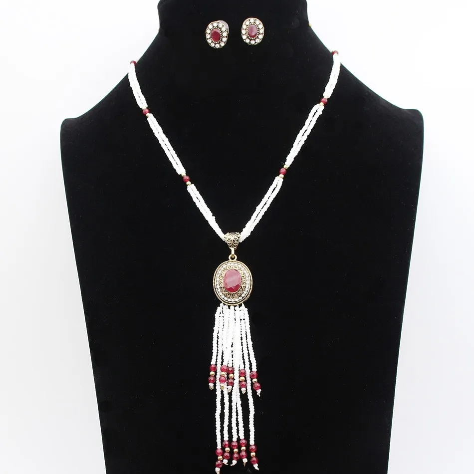 Новое поступление винтажные двухуровневые бусины с кисточками набор ювелирных