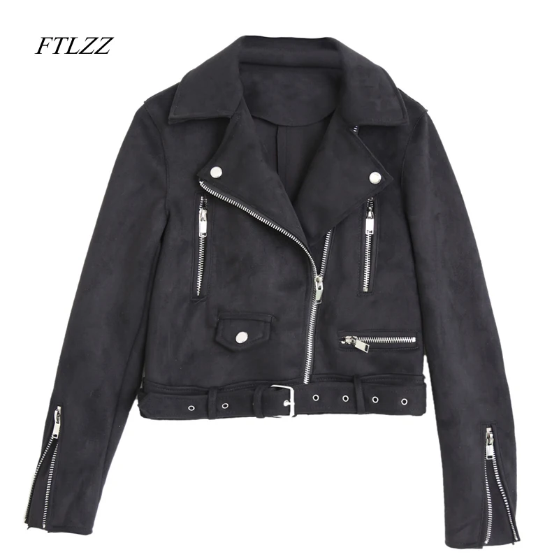 Ftlzz Весенняя Новая женская куртка из искусственной кожи винтажные яркие цвета