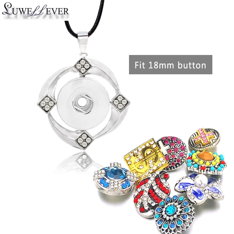 Популярное металлическое модное Сменное ожерелье в виде креста с кристаллами