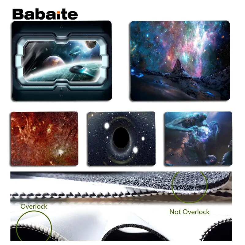 Babaite Space уникальный настольный коврик для мыши Размер 25x29 см скоростной