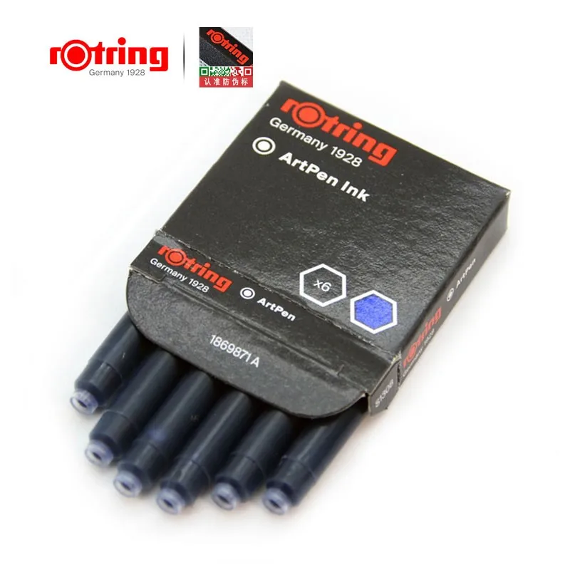 Rotring ручка с красным кольцом, авторучка, авторучка croquis, авторучка, чернильные картриджи