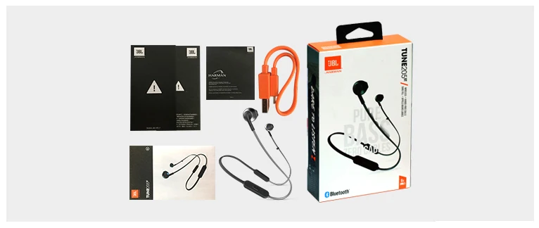 JBL Lifestyle 205BT беспроводные Bluetooth наушники-вкладыши портативные спортивные глубокий бас стерео объемный звук беспроводная гарнитура
