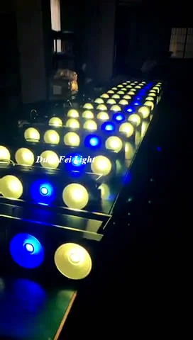 16 шт. DJ Led COB Блиндер матрица панель свет 5X30 Вт RGB 3в1 аудитория DMX бар сценическая