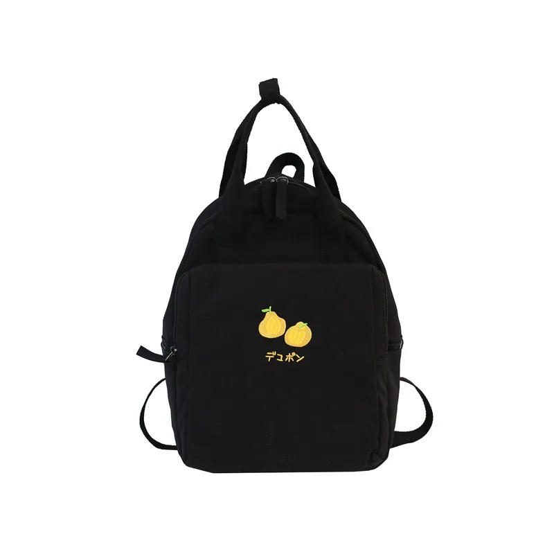 Estojo escolar multifuncional Рюкзак Школьные сумки корейский mochila фрукты вышивка ранец