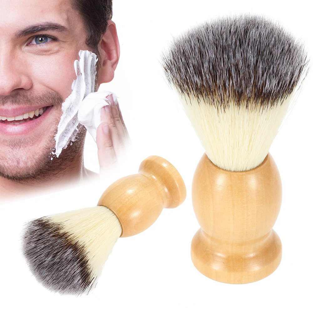 1 шт. Мужская кисть для бритья с деревянной ручкой|shaving brush|men shaving brushshave brush man |