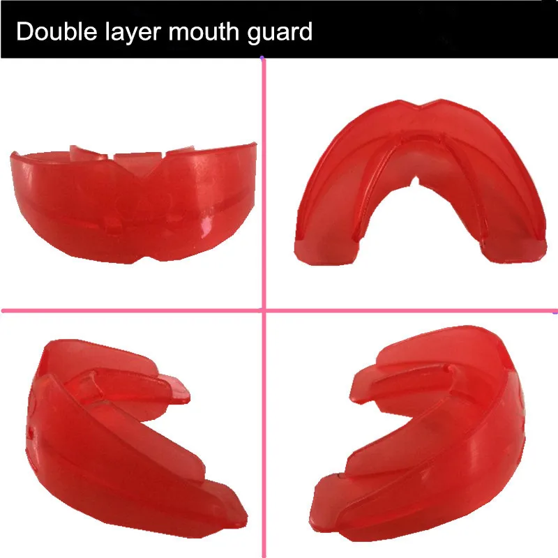 4 шт. заводская цена очень износостойкие двухслойные для бокса каратэ защита рта