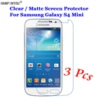 3 шт.лот для Samsung Galaxy S4 Mini i9190 4,3 дюйма HD ПрозрачнаяАнтибликовая матовая защитная пленка для сенсорного экрана