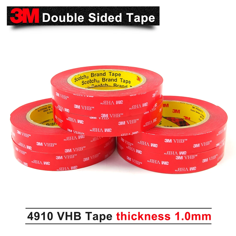 

25.4mm*4.6m(1in*5yd) Clear Acrylic Foam Waterproof Double Sided Tape 3M 4910 VHB double sided tape acrylic 1mm thickness