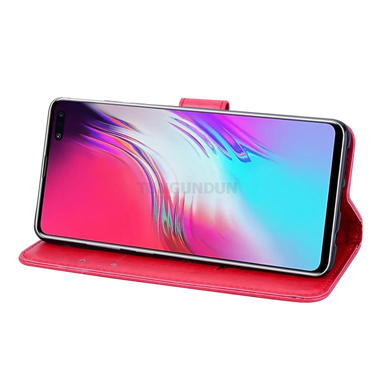 Чехол для Samsung Galaxy S10 Plus защитный чехол-книжка из искусственной кожи с подставкой