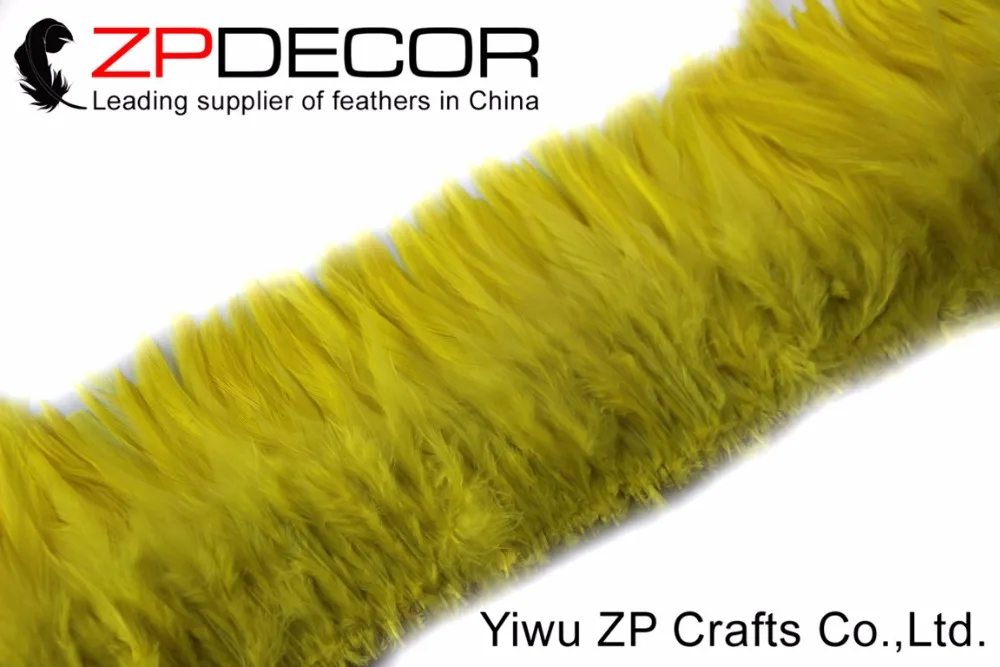 Zpdecor 700-800 штук/комплект 4-6 дюймов Профессиональная технология окрашивания петушиное перо натянутый желтый для карнавального костюма
