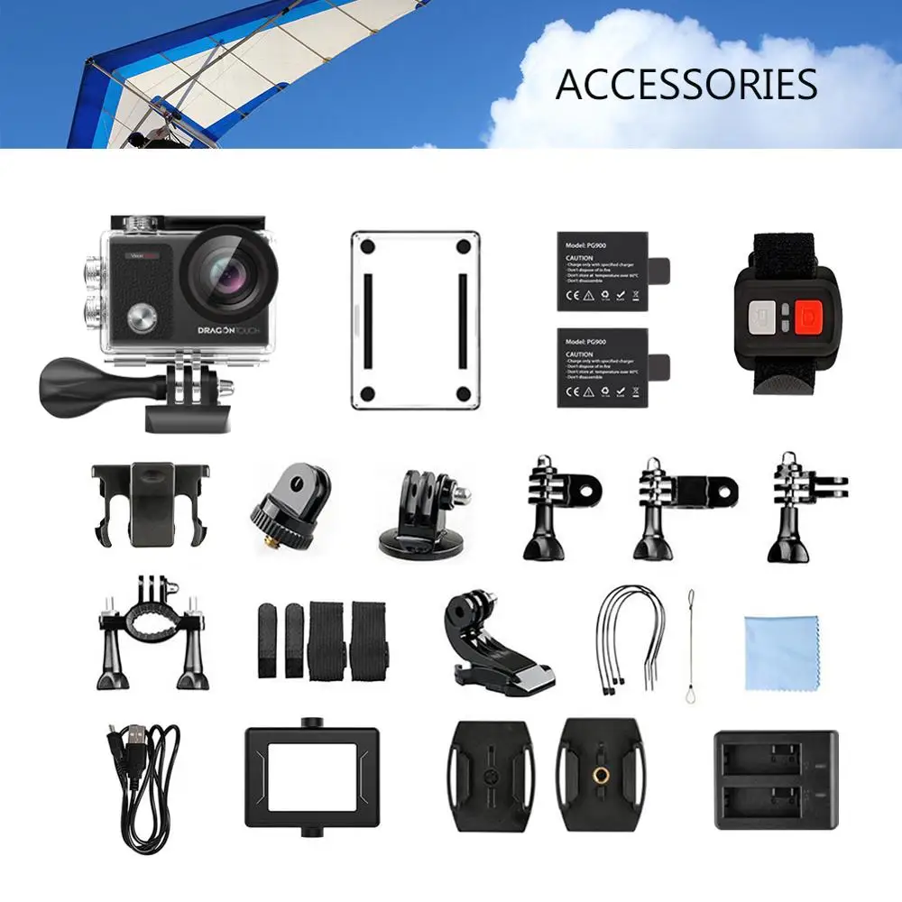 AKASO Vision 3 pro Ultra HD 4K Экшн камера 30 м водонепроницаемый 2 0 'экран 1080p Спортивная deportiva