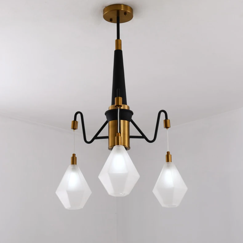 Classical White/Green Lampshade Bedroom Pendant Lamp Living room Chandeliers Restaurant Hanging Lamp G9 LED Bulb 110/220V - Цвет корпуса: White D58 x H75cm