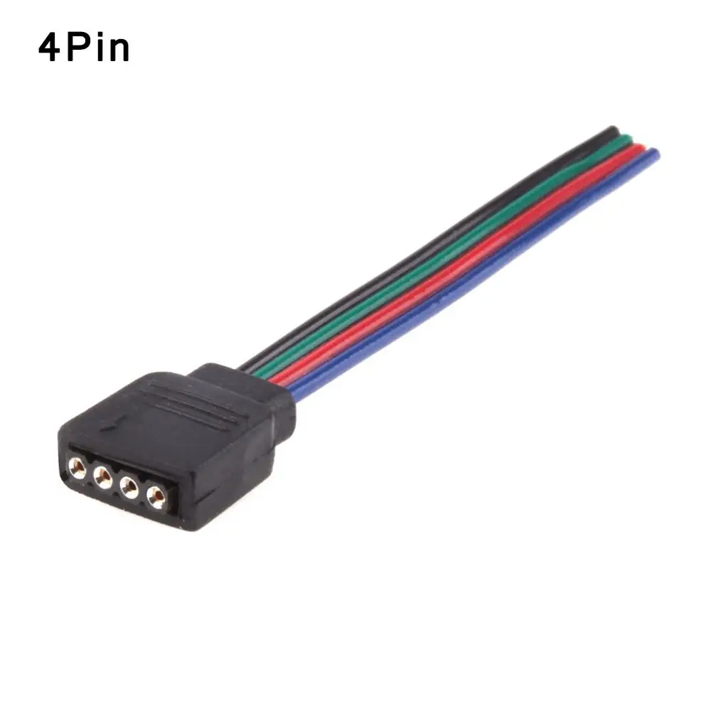 Светодиодная лента разъем 4pin 10 мм PCB Кабель Бесплатный сварочный питания 5 шт./лот