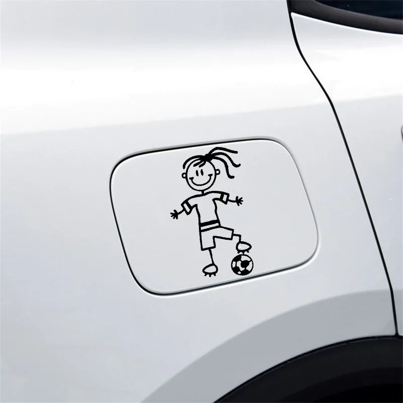 YJZT 6.6CM*10.9CM Mom 6 Soccer StickersFamily Vinyl Car Stickers Decal Black/Silver C3-2251 | Автомобили и мотоциклы