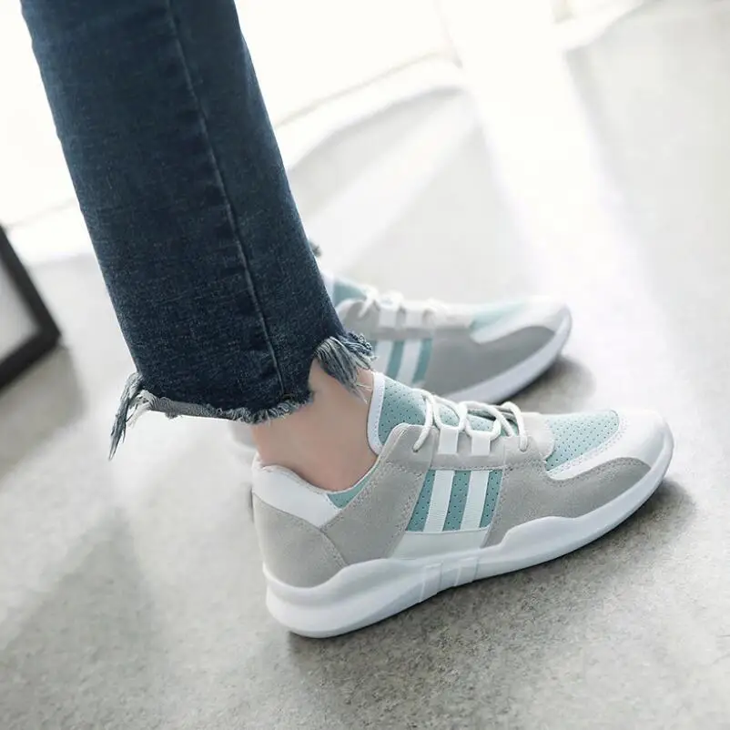 Весна лето сетки повседневная обувь на плоской подошве женская модная больших