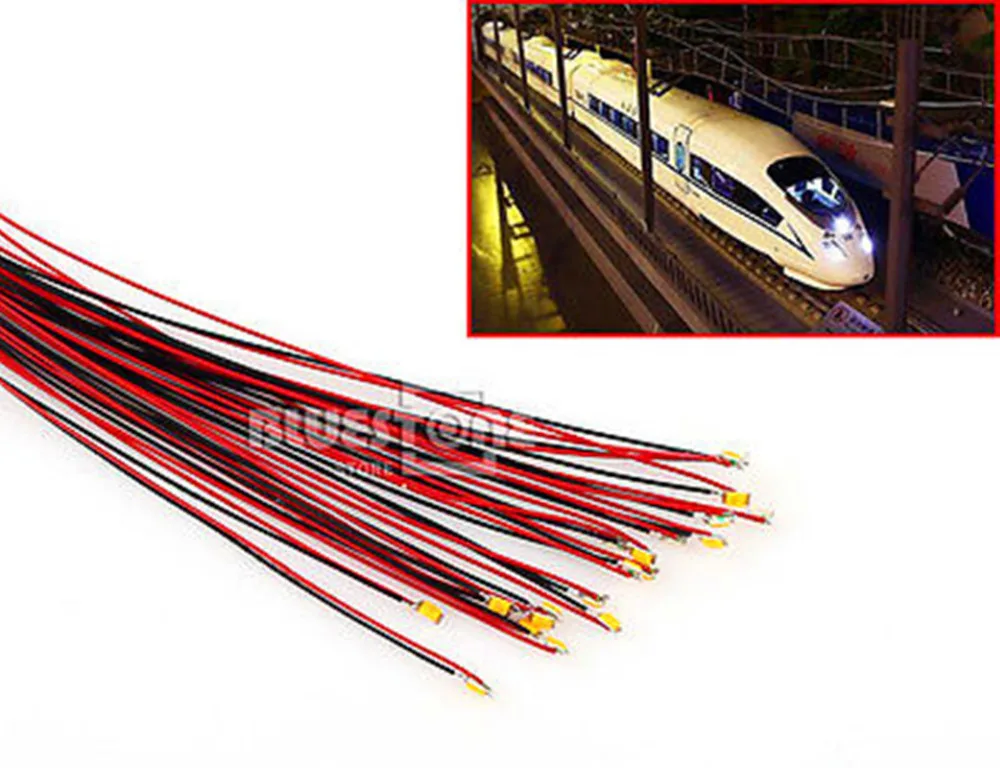 T0402WM 20 шт. предварительно припаянные Проводные провода micro litz теплые белые SMD Led 0402