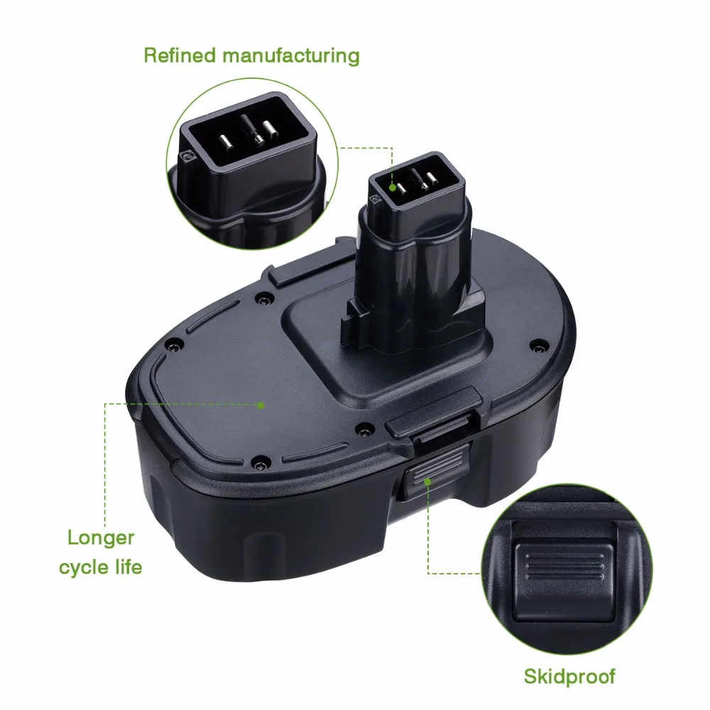 Floureon DC9096 инструменты Перезаряжаемые Батарея 18 V 3000 mAh Мощность Аккумулятор для