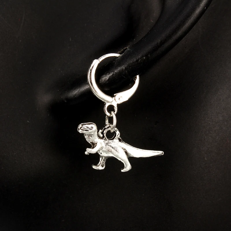 Женские маленькие серьги кольца с динозавром 1 пара милые ювелирные украшения