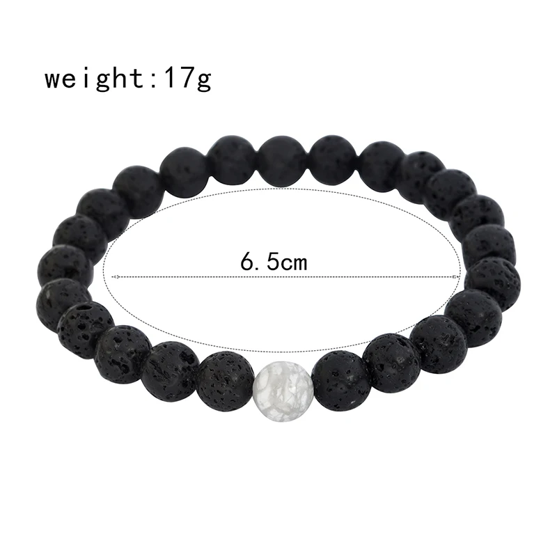 2 шт./компл. Бусы из натурального камня браслеты с тигровым глазом лавовые bijoux