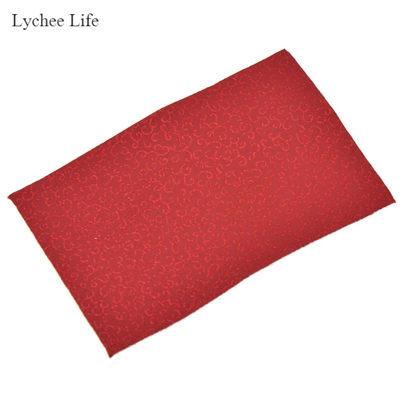 Lychee Life винтажная синтетическая искусственная кожа A4 ткань для украшения одежды