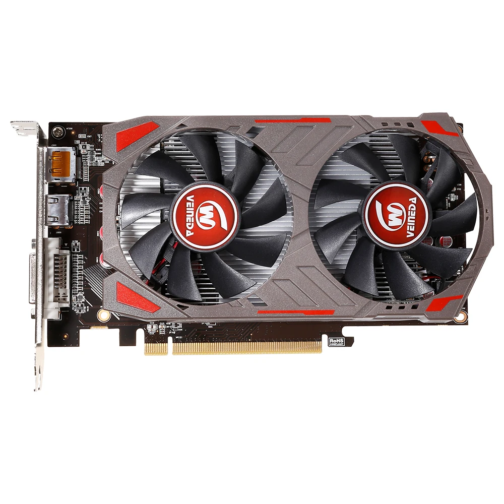 Видеокарта VEINIDA Radeon RX 560D GPU 4 ГБ GDDR5 128 бит игровой настольный компьютер видеокарты PCI Express3.0 для карты Amd