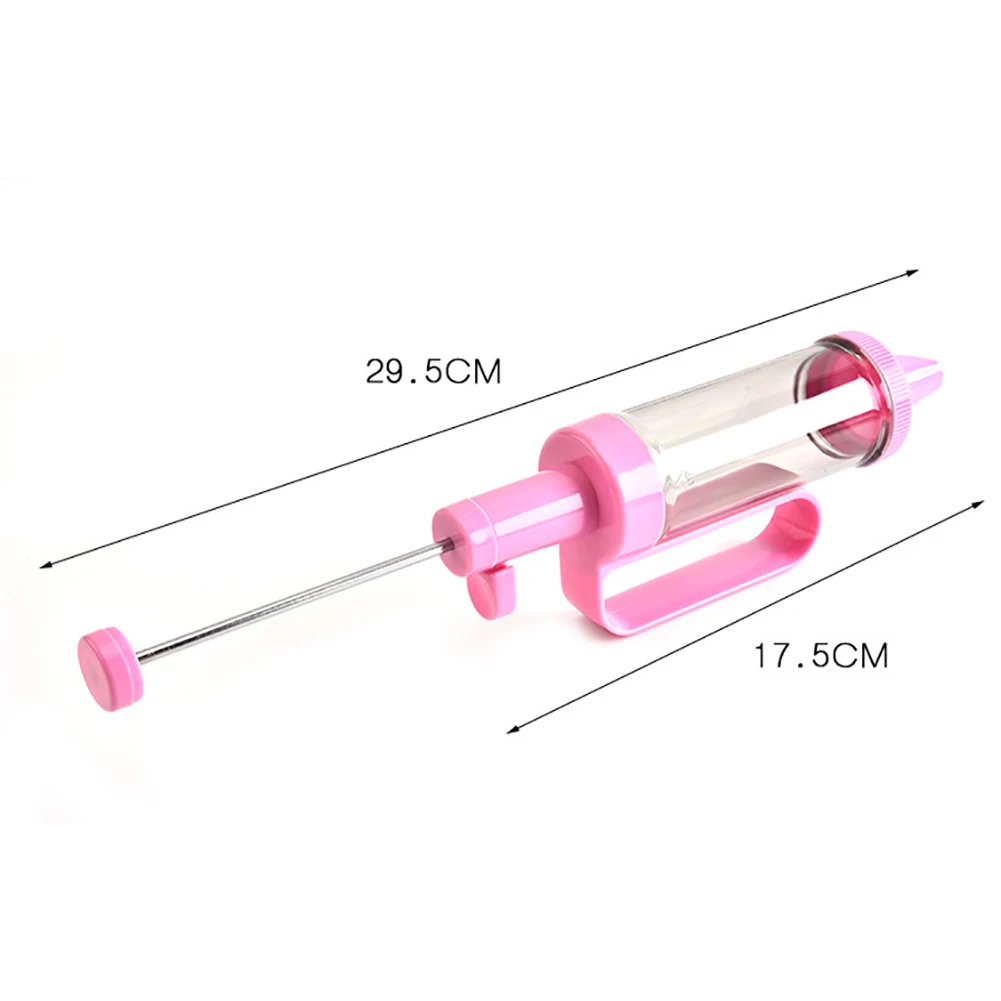 1Pc Dessert Decorator Cake Decorating Tool Icing Nozzles Piping Syringe Cookie Tool(Color Random |
