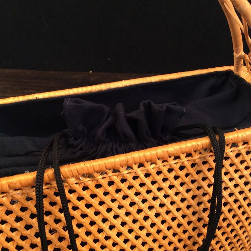 Дизайнерские сумки 2020 Высококачественная Сумочка из ротанга органайзер