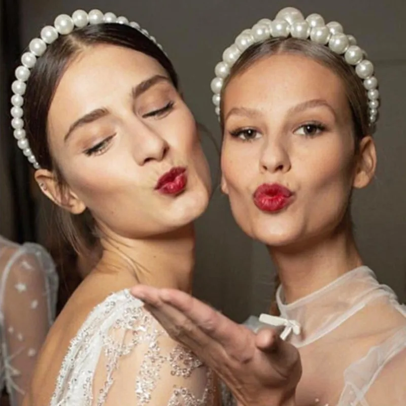 Full Plastic Beads Hairbands for Women Bohemian Romantic Dancing Headwear Trendy Hair Accessories FG011 |