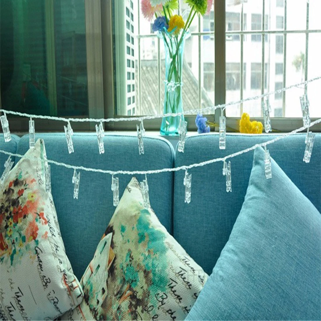 Новый брендовый праздничный светильник ing 1 м 10LED карта фото настенный Сказочный