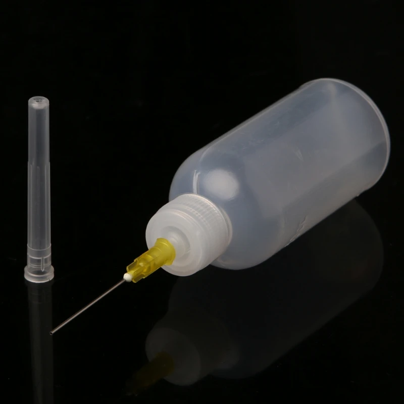 

OOTDTY 50ml Dispenser Bottle for Rosin Solder Soldering Liquid Flux with 1 Needle dorp shipping
