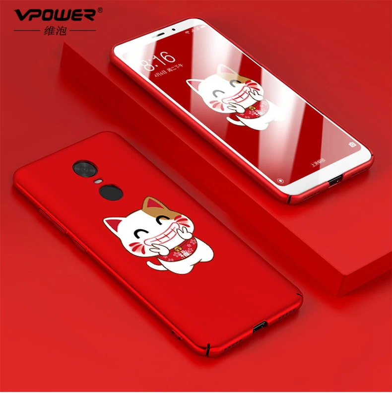 Для Xiaomi Redmi 5 плюс Чехол Vpower роспись мультфильм чехол для телефона + Стекло Экран