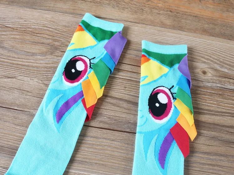 Чулки для косплея аниме Мой Пони милые хлопковые чулки взрослых радуга тире