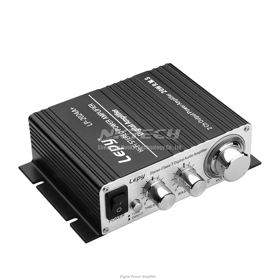 LP-2024A+ Lepy цифровой аудио усилитель мощности Hi-Fi Домашний стерео класс-T Автомобильный DIY плеер 2CH RMS 20 Вт бас для MP3 MP4 iPod