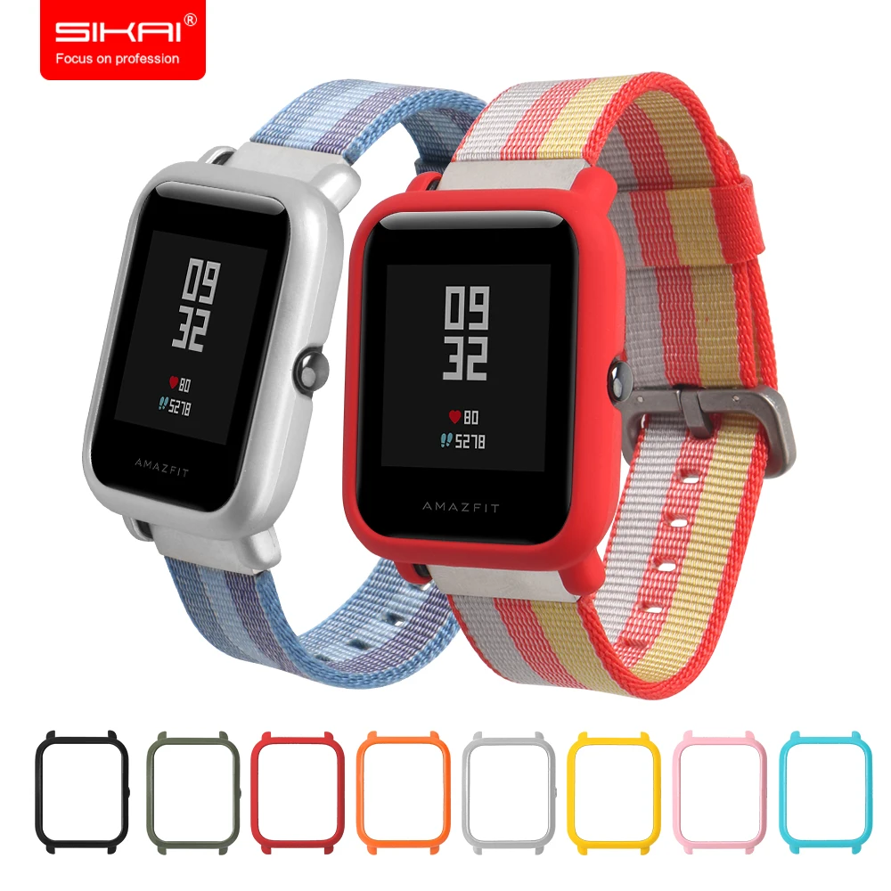 Чехол SIKAI для Xiaomi Amazfit Bip, цветной сменный жесткий чехол, защитный чехол для Midong Amazfit Bip Smart Watch Pace