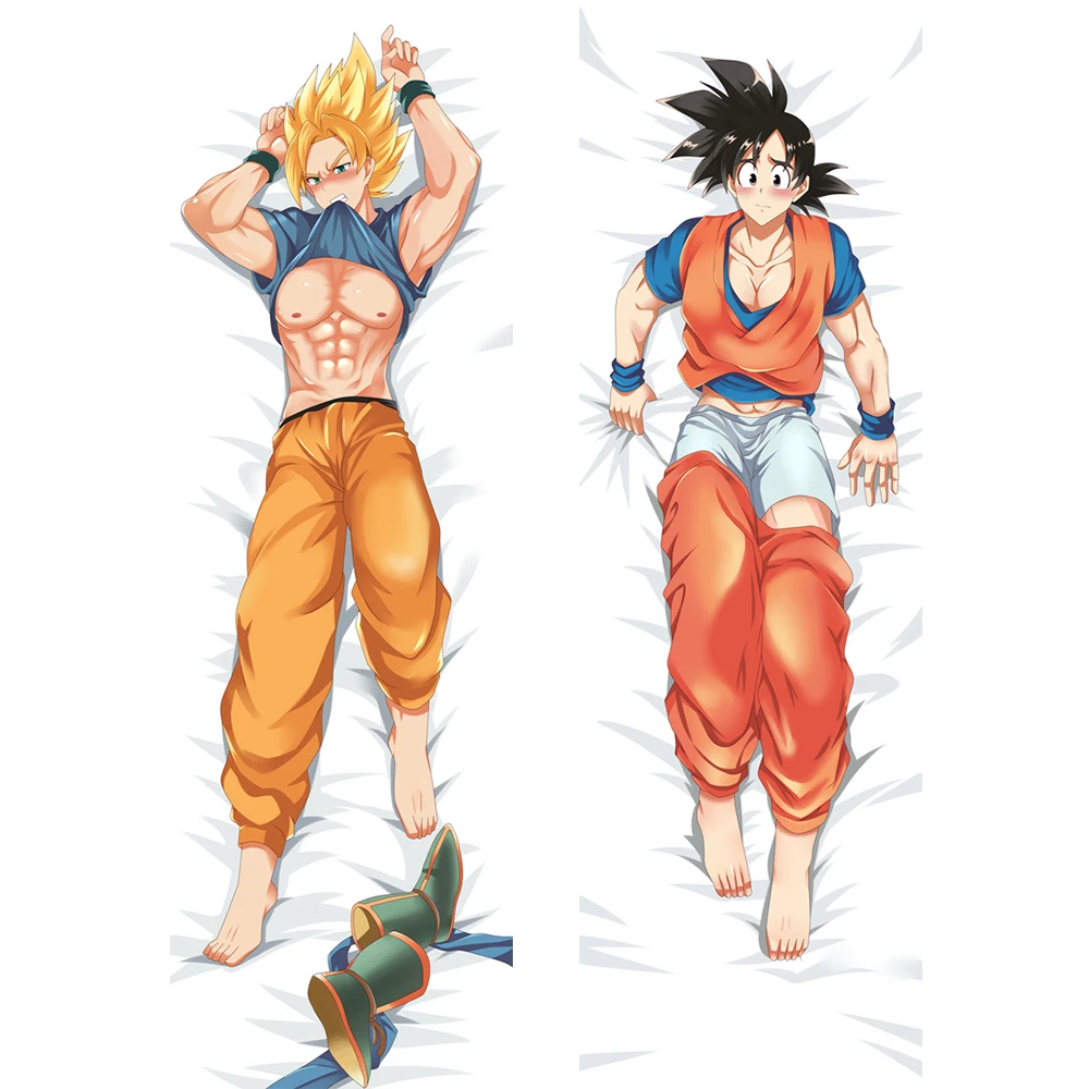 Аниме JK Dragon Ball Dakimakura Косплей Сон Гоку тело наволочка Япония Классический Манга Мультфильм Сексуальная мышцы мальчик обнимая наволочка