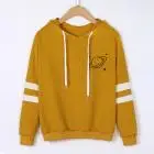 Yellow Пальто с принтом «Планета», Женская Весенняя мода, moletom feminino, толстовка с длинным рукавом, худи, повседневные топы, толстовки для женщин - Цвет: Yellow