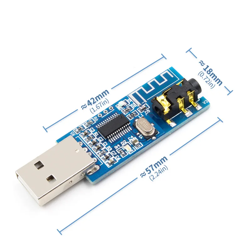 USB Bluetooth 4 0 аудио приемник беспроводной модуль голосовой плеер со светодиодным
