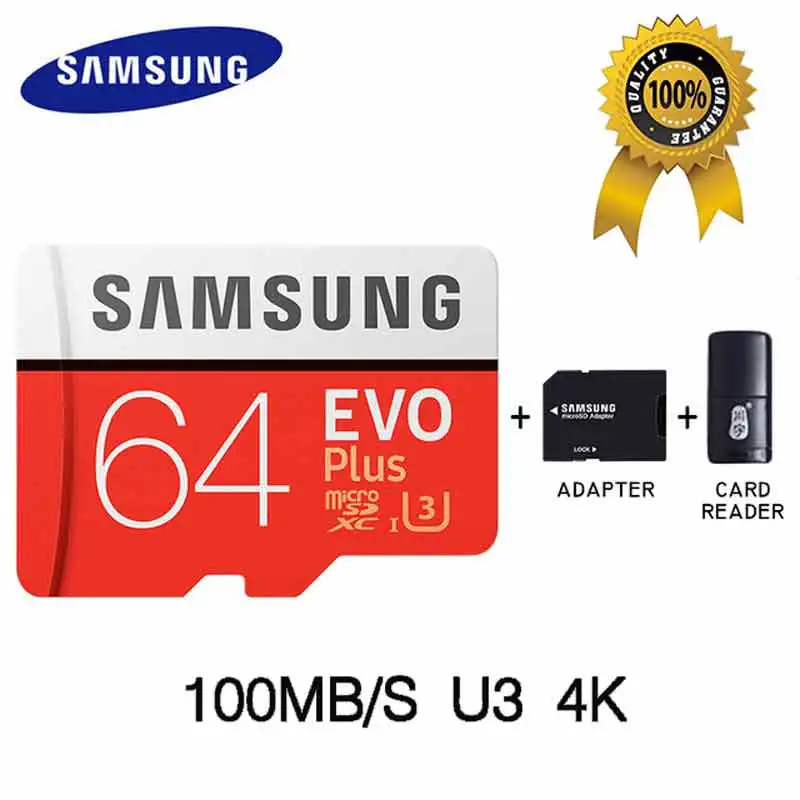 MC64G-SD-TF SAMSUNG Micro SD карта 32 Гб карта памяти карта Micro sd карта памяти 64 Гб 128 ГБ 256 ГБ C10 4KHD TF для мобильного телефона с SDHCSDXC - Емкость: MC64G-SD-TF