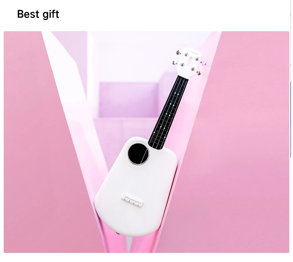 4 струны 3 вида цветов 23 дюймов 2 LED Bluetooth USB Populele умные Гавайские гитары укулеле концертная белая акустическая электрогитара