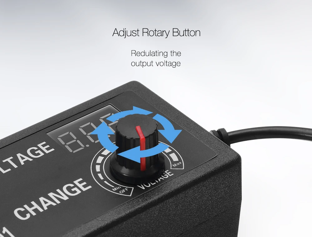 LEORY Excellway 9-24V 3A 72W AC/DC адаптер импульсный источник питания регулируемый адаптер питания дисплей ЕС