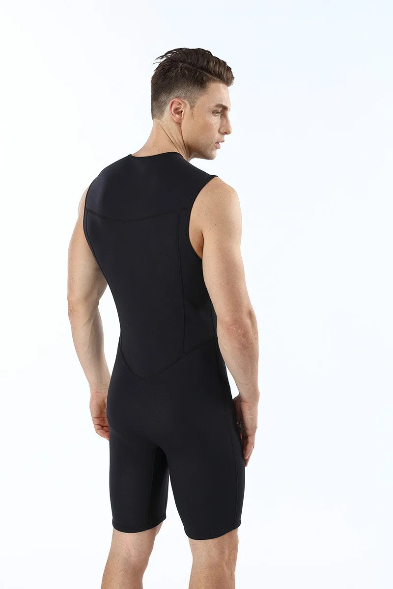 Неопреновый костюм для дайвинга без рукавов 2 мм Мужской термальный серфинга