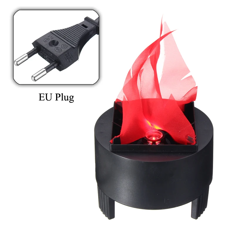 EU Plug Smuxi AC 85-260V Хэллоуин 3W реквизит светодиодный фонарь с искусственным пламенем ночной Светильник пожарный горшок праздничные события вечерние Декор для дома - Испускаемый цвет: EU Plug
