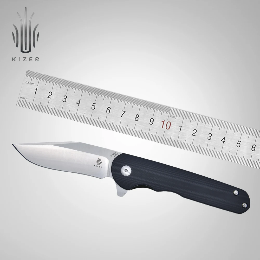 Складной карманный нож Kizer V3454N1/V3454N2, нож для выживания, высокопрочные инструменты для кемпинга