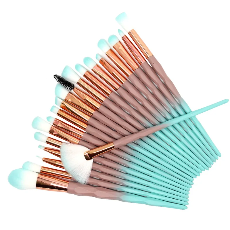 SinSo 12/20 штук единорог макияжные кисточки Набор Профессиональный макияж кисти для